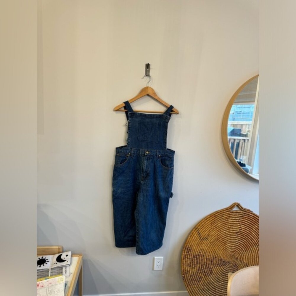 Vintage craftsman size 3432 inner polyester lining denim cotton dungarees